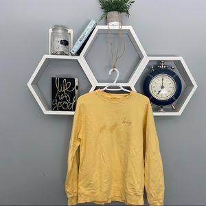 Yellow Brandy Melville Sweatshirt